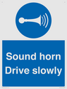 sound-horn-drive-slowly-warehousing-and-delivery-sign~